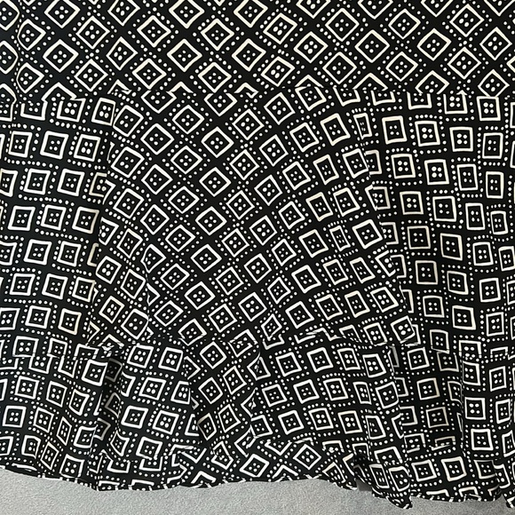 NWT Diane Von Furstenberg Samuel’s Silk Printed Shirtdress Black White Sz 0 - Picture 7 of 13